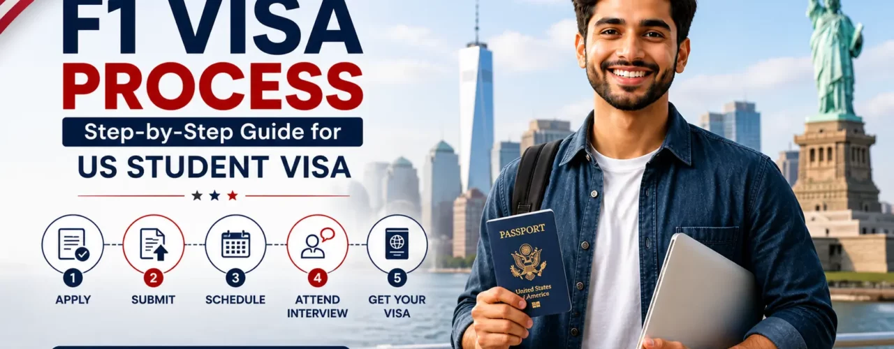 F1 visa application process 2026 step by step guide for Indian students