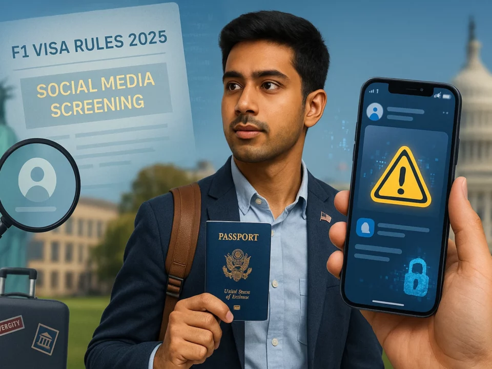 F1 Visa Social Media