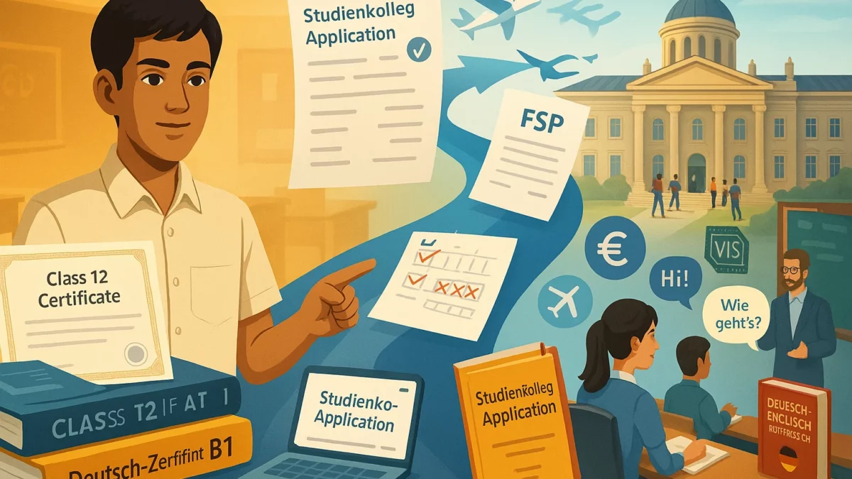 Pathway from 12th to Studienkolleg