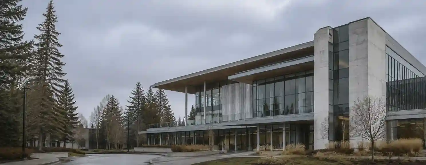A contemporary university building in Canada